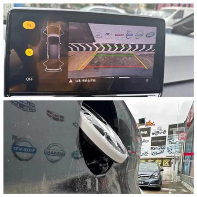 Volkswagen OEM SSP Platform Flip Badge Bakkamera med dynamisk bana